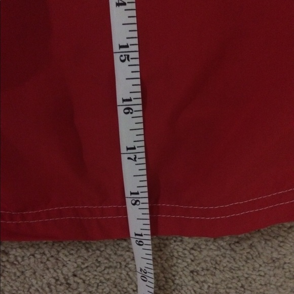 Red Lifeguard Swim Trunks - Picture 7 of 7